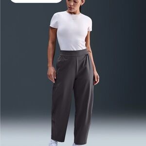 NWT Nike 24.7 PerfectStretch Women's Dri-FIT High-Waisted Barrel-Leg Trousers